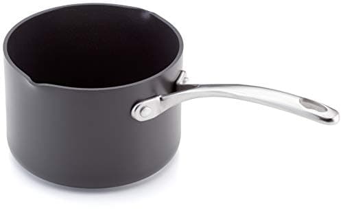 Image of Stellar Element Hard Anodised Teflon Non-Stick Milk Pan, 14cm / 1.6L, Oven Safe, Non-Stick