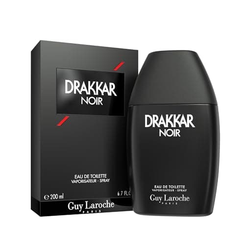 Image of Drakkar Noir By Guy Laroche - Iconic Designer Fragrance - Intense & Powerful Eau de Toilette - Fougere Blend & Aromatic Spices - Long Lasting Mens Cologne - Day and Evening Scent, 200ml