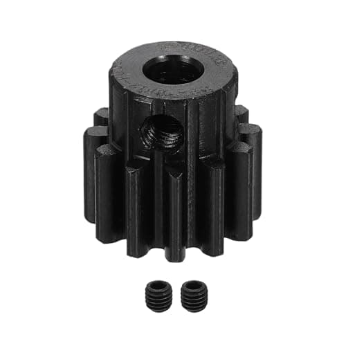 Image of sourcing map 1.5 Mod 12T Spur Gear 6.35mm Bore, 1045 Steel Pinion Gear Black Surface Treatment, 20° Pressure Angle, for Spur Rack and RC Model Car or Motor DIY(15mm)