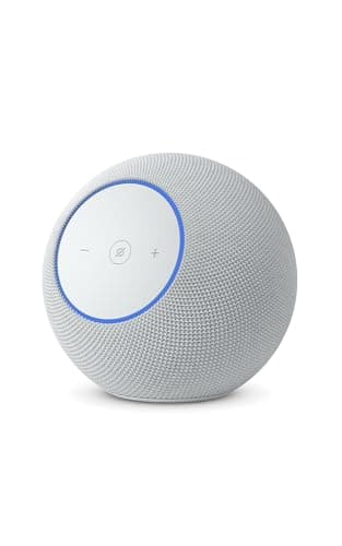 Image of Amazon Echo Studio (newest gen), compact design, immersive spatial audio and Dolby Atmos, Glacier White, with Alexa+ Early Access
