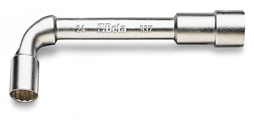 Image of Beta 9370021 Model 937 21X21 Double Ended Hexagon/Bi-Hex Socket Wrenche, Chrome-Plated, 21 x 21 mm Size