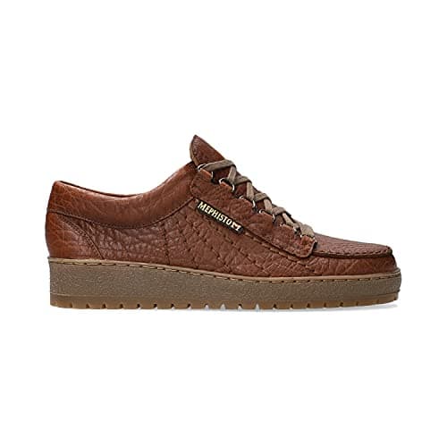 Image of Mephisto Mens Rainbow Mamouth Leather Eco Shoes Light Brown 11 UK