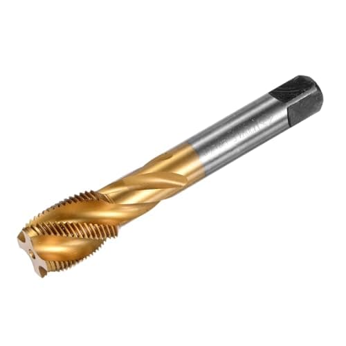 Image of M METERXITY 1-Pack M20x1.5mm Metric Spiral Flute Thread Tap, HSS Titanium Coated Right Hand Threading Tap Screw for Drilling/Milling Machines/CNC Machine Tools, Tapping Tool