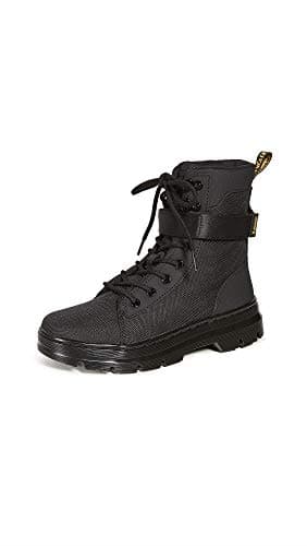 Image of Dr. Martens Women's Combs W Tech Fashion Boot, Black Extra Tough 50/50 & Black Ajax & Black Sp Webbing, 6 UK