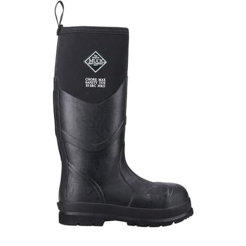 Image of Muck Boots Unisex Chore Max S5 Safety Waterproof Wellington, Black, 12