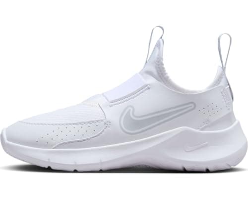 Image of Nike Flex Runner 3 Older Kids' Running Shoe FN1294, White Pure Platinum White, 5 UK