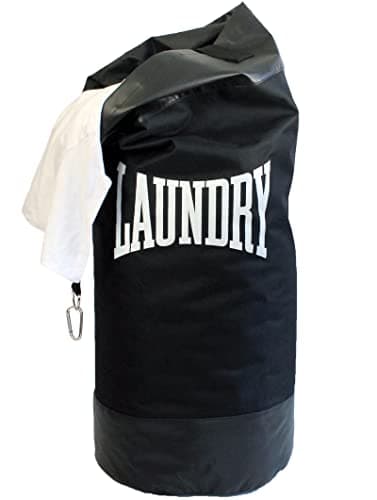 Image of Suck UK Boxing Laundry Bag | Punch Bag Shaped Laundry Basket | Teenage Boys Washing Basket | University Room Student Essentials | Hanging Hamper | Clothes Storage | Funny Boxing Gifts For Men - 70 L