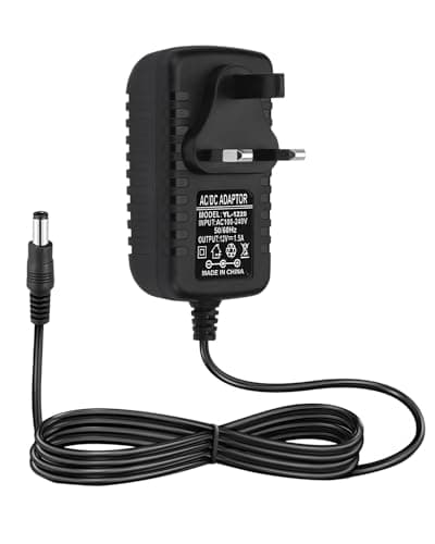 Image of 12V 2A Power Supply Adapter AC DC 100-240V 50/60Hz, DC 12 Volt Power Adapter With 5.5mm Connector And 1m Cable For LED Lights, TV Box, Router, CCTV Devices Indoor Use Only