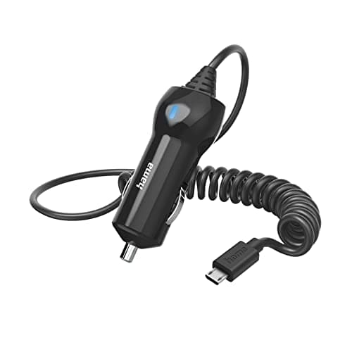 Image of Hama Car Charger with Micro-USB Connection, 6 W, 1 m, black