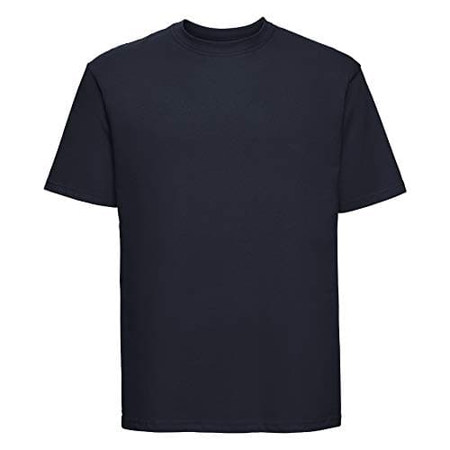 Image of Russell Men's Super Ringspun Classic T-Shirt - Short Sleeve Casual Tee, French Navy, L