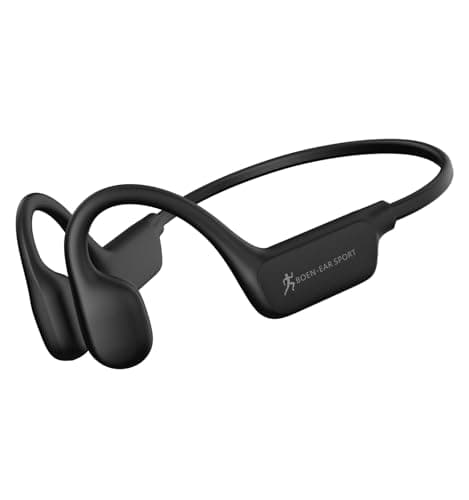 Image of Hmusic Bone Conduction Headphones, Bluetooth 5.4, IP67 Waterproof, Running Earphones Design, 20H Long Battery Life, Open Ear Lightweight Wireless Sports Headphones for Running, Cycling, Daily Workouts