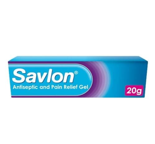 Image of Savlon Antiseptic & Pain Relief Gel, First Aid for Relief of Pain, Itching & Irritation, Contains Anaesthetic to Numb Pain & Antiseptic to Help Prevent Infection (20g, 1 pack)