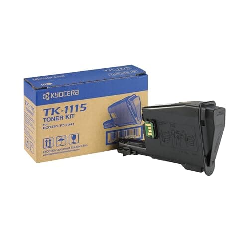 Image of Kyocera TK-1115 Toner Black, 1,600 Pages, Original Premium Printer Cartridge 1T02M50NLV compatible with ECOSYS FS-1041, FS-1220MFP, FS-1320MFP