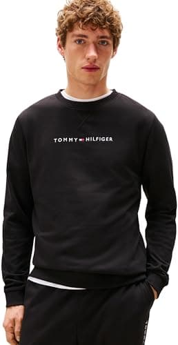 Image of Tommy Hilfiger Men’s Round Neck Sweatshirt, Black (Black), L