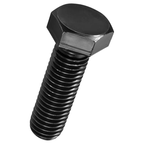 Image of Kozelo 3 Pcs Hex Head Screws Bolts - [M14-2x50] Carbon Steel Grade 10.9 Fully Threaded Hex Tap Metric Hexagon Head Machine Bolts Right Hand External Hex Drive, Black
