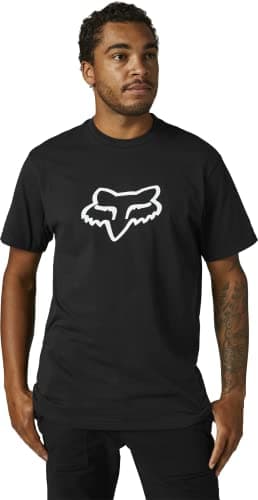 Image of Fox Racing - Legacy Fox Head SS Tee,Black White,M