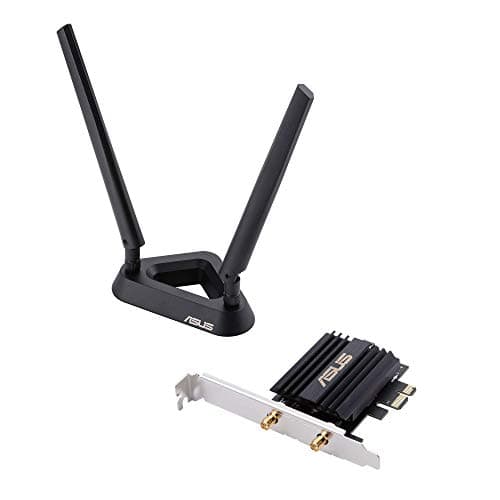 Image of Asus AX3000 (Pce-AX58BT) Next-Gen WiFi 6 Dual Band PCIe Wireless Adapter with Bluetooth 5.0 - Ofdma, 2x2 MU-Mimo and Wpa3 Security,Black