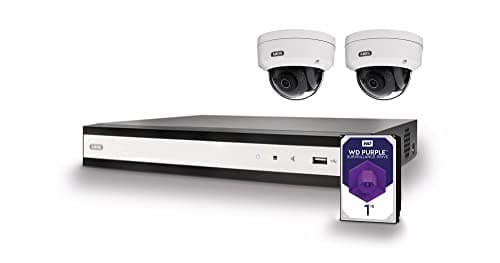 Image of ABUS TVVR36422D Performance Line Complete Set IP Digital 4-Channel PoE Video Recorder Camera Surveillance System 2x Mini Dome Cameras 1TB Hard Drive