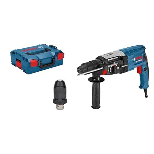 Image of Bosch Professional GBH 2-28 F rotary hammer (SDS plus quick-change chuck, 13 mm keyless chuck, up to 28 mm drilling diameter, kickback protection, in L-BOXX)