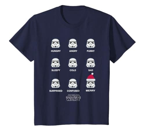 Image of Kids Star Wars Stormtrooper Mood Christmas T-Shirt