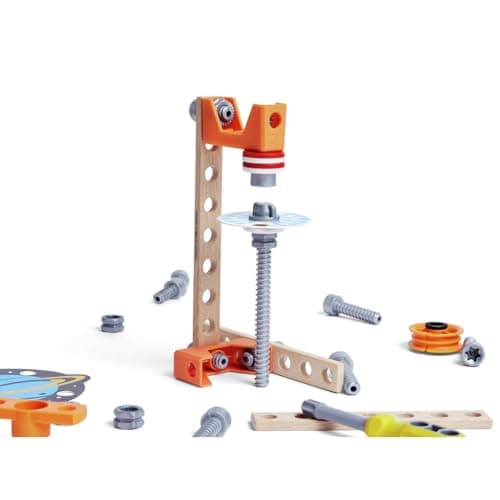 Image of Hape Junior Inventor Magnet Science Lab - Wooden Building Set with 8 Experiments