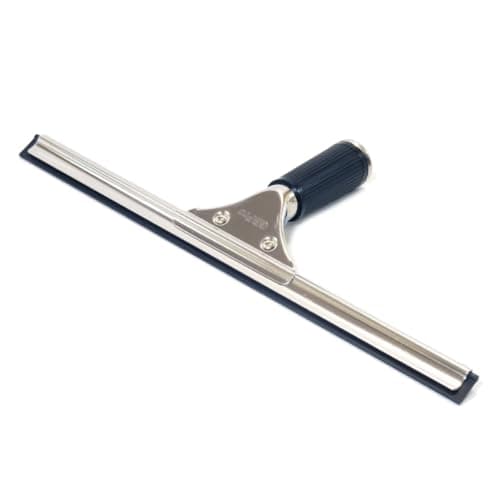 Image of GBPro Professional Window Squeegee Stainless Wiper with Rubber Blade - 15cm/25cm/35cm/45cm - Windows, Bathroom Shower Screen Cleaner, Tiles, Glass - Window Cleaning Equipment