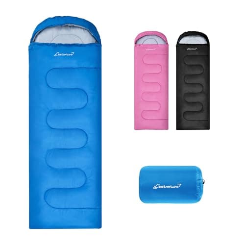 Image of Clostnature Sleeping Bag for Adults and Kids - Lightweight Sleeping Bags for Camping, Compact 3 Season Ultralight Design, Warm and Wide Fit for Single Use, Ideal for Girls, Boys, Hiking, Backpacking