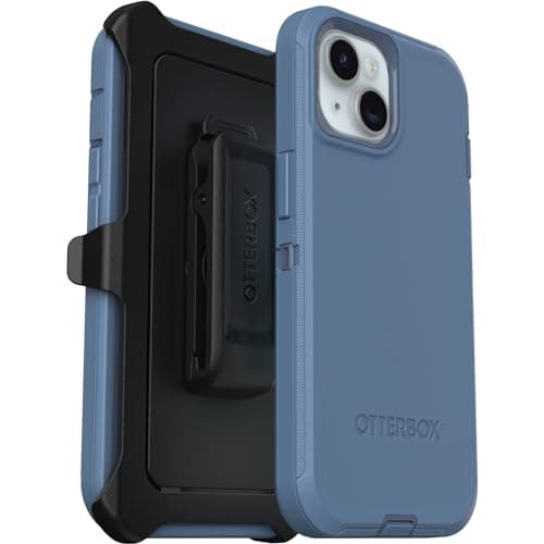 Image of OtterBox Defender Case for iPhone 15/14/13, Shockproof, Drop Proof, Ultra-Rugged, Protective Case, 5x Tested to Military Standard, Blue