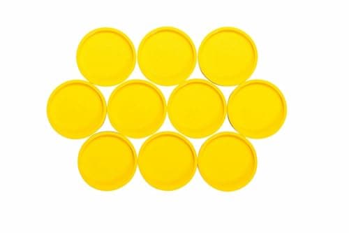 Image of MAUL Acrylic Bookend (Pack of 2), 10 x 10 x 13 cm, Book Holder, Organza for Children, Books, Office, Shelf, Book Support in Stylish Acrylic Design, Furniture Friendly Book Holder, Yellow