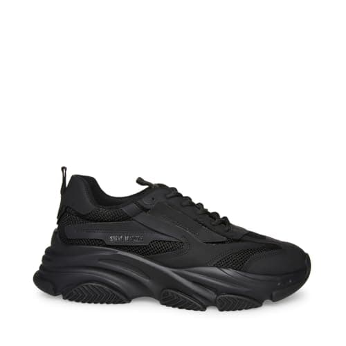 Image of Steve Madden Men's Possess Sneaker, Black, 10 UK