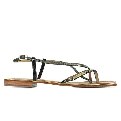 Image of Les Tropéziennes par M. Belarbi Monaco, Women’s Slingback Sandals, Black (Noir/Or), 3.5 UK (37 EU)