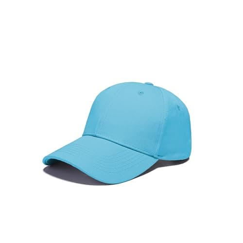 Image of IQONEQ Baseball Caps for Men and Women, Adjustable Fit, 23 Colors (UK, Alpha, One Size, Surf Blue)