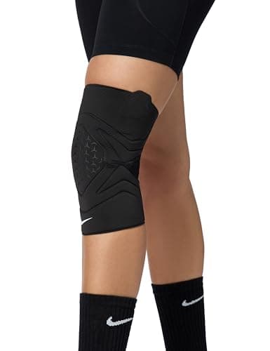 Image of Nike Pro Closed Patella Knee Sleeve 3.0 Knee Brace Stabilization Training Fitness Support, Black/White, XL