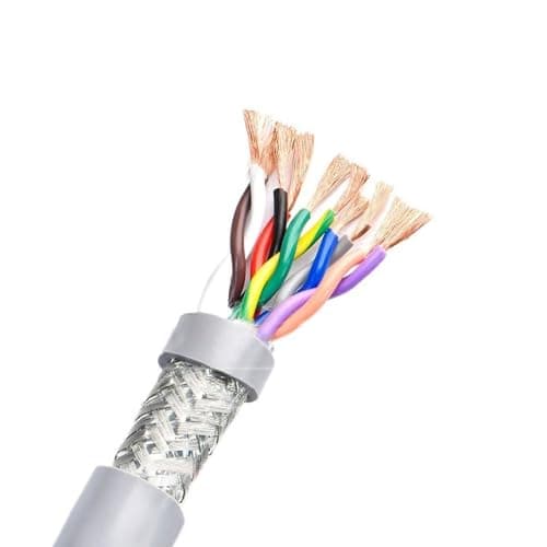 Image of RBSN Shielded cable Wire,5m Electrical Wire, High Fexibility PVC Tinned Copper Wire 2-10 core, 0.15mm²- 0.75mm², TRVVPS Signal Shielded Wire, Signal Control Cable(2 core x 0.75mm²)