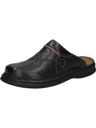 Image of Josef Seibel Men’s 10999 Clogs, Black (Black/Cognac 26611), 9 UK