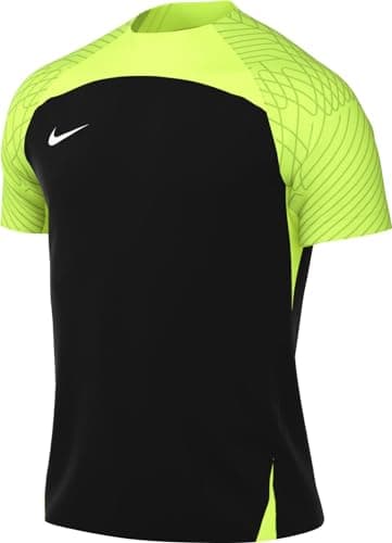 Image of NIKE DR0889-011 M NK DF STRKE III JSY SS T-Shirt Men's Black/Volt/Volt/White Size S