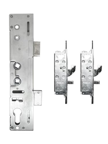 Image of Lockmaster Milamaster 2 Hook 2 Pin Bolt 2 Roller Upvc Door Lock 35mm Backset