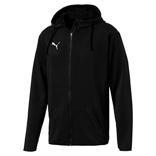 Image of PUMA Men Liga Casual Hoody Jacket Hoody - PUMA Black-PUMA White, M
