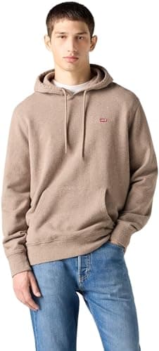 Image of Levi's Men's Hoodie Original Housemark in Cotton with Kangaroo Pocket, Multicolor (Multi Nep Fungi), S