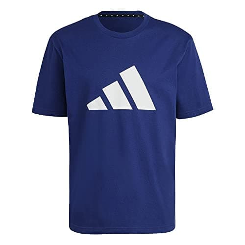 Image of adidas Men's Standard Sportswear Future Icons Three Bar Tee, Victory Blue, Large