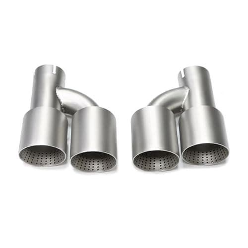 Image of Car Exhaust System For VW Universal R-Style Matte Exhaust Muffler Tips Stainless Steel Tail Pipe(ID54MMOD89MM)