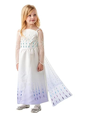 Image of Rubie's Official Disney Frozen 2, Elsa Epilogue Dress, Childs Costume, Size Age 9-10 Years