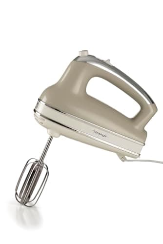 Image of Ariete 548/03 Retro Style Hand Mixer Electric Whisk, 5 Speed & Turbo Function, Eject Button, Vintage Style, Cream
