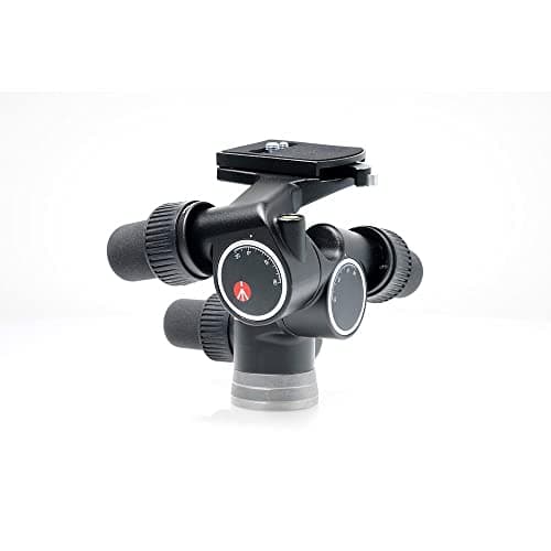 Image of Manfrotto 405 Geared Head with Micrometric Knobs and Levelling Bubbles, 410 Plate, Quick Release, Aluminium, for DSLR, CSC, Mirrorless, Black