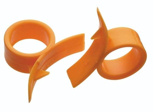 Image of KitchenCraft Orange Peeler Set, Plastic, Orange, 7 cm, Set of 2