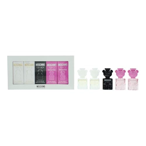 Image of Moschino Miniature Collection Set - 5 Pc Unisex Gift Set: 2 x Toy Bubble Gum EDT, 2 x Toy EDP, Boy EDP 0.17oz Each