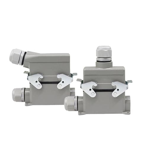 Image of 1pcs Heavy Duty Rectangular Connector 16A Waterproof Plug with 4-48 Core Pins for Industrial Automation and Applications(Gold)