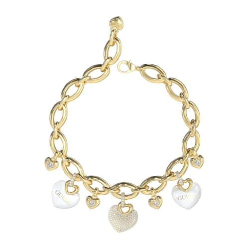Image of GUESS UBB05204YGWHL Ladies Crazy In Love Bracelet