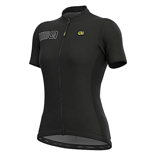 Image of Alé Cycling Women's Solid Colour Block Short Sleeve Jersey, Black, L