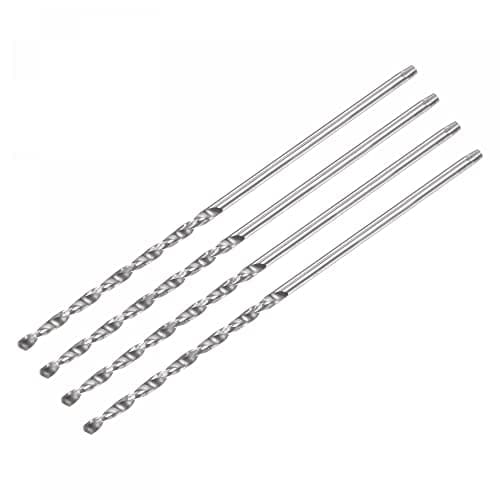 Image of sourcing map Solid Carbide Drill Bits, 1mm C2/K20 Tungsten Carbide Jobber Drill Bits Straight Shank Drilling Tool for Stainless Steel Aluminum Iron Metal Plastic 4pcs